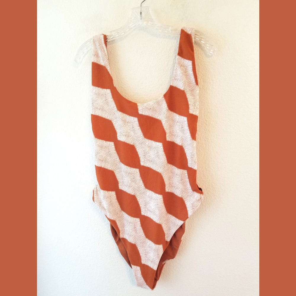 Aerie NWOT Print One Piece Swimsuit XL Long